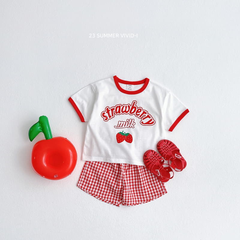 Vivid I - Korean Children Fashion - #fashionkids - Fruit Piping Top Bottom Set - 3