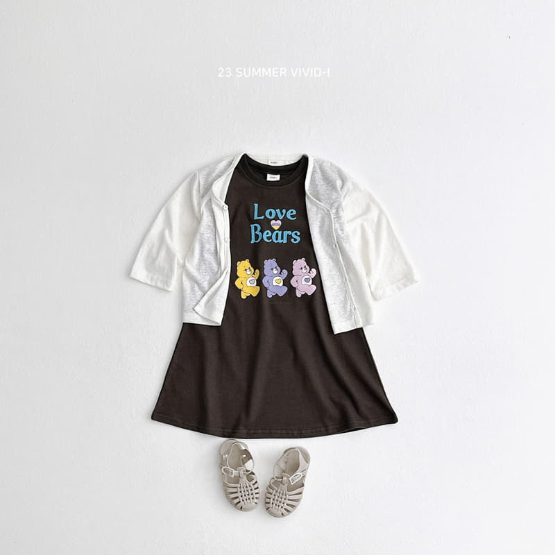 Vivid I - Korean Children Fashion - #kidsstore - Heart Dino One-piece - 12