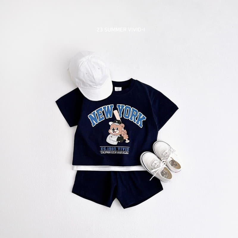 Vivid I - Korean Children Fashion - #kidsstore - Base Ball Top Bottom Set - 3
