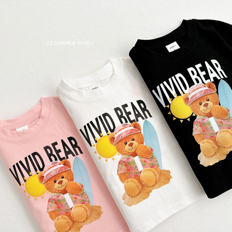 Vivid I - Korean Children Fashion - #magicofchildhood - Sun Cap Bear Tee - 12