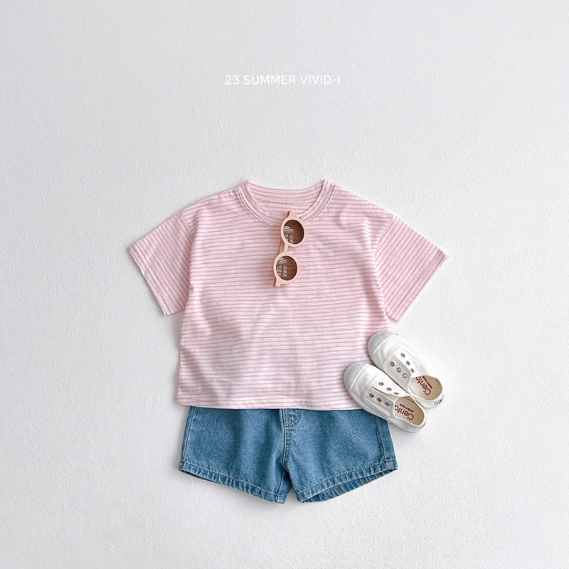 Vivid I - Korean Children Fashion - #minifashionista - Stripes Tee - 11
