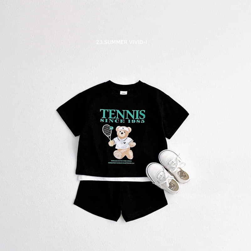 Vivid I - Korean Children Fashion - #magicofchildhood - Tennis Top Bottom Set - 4