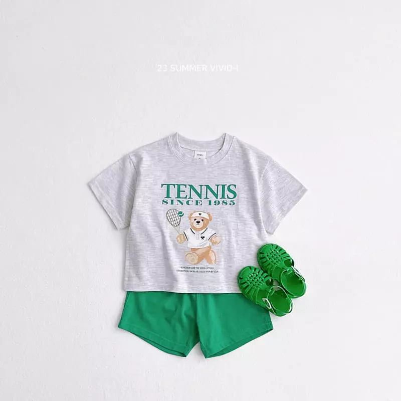 Vivid I - Korean Children Fashion - #stylishchildhood - Tennis Top Bottom Set - 8