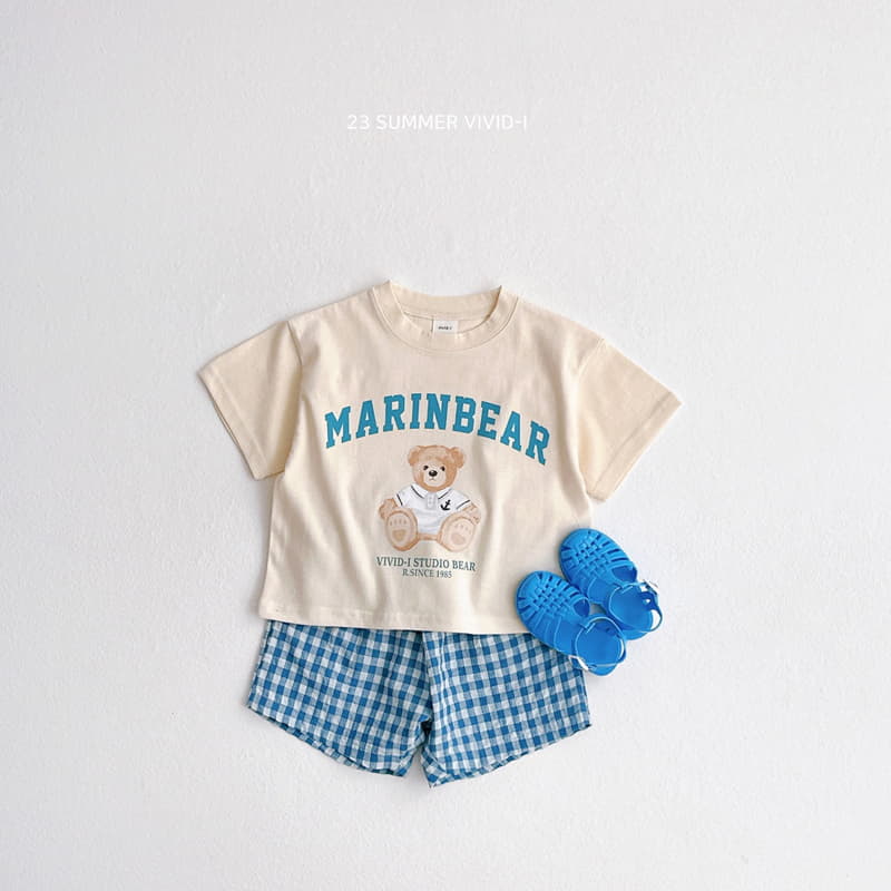 Vivid I - Korean Children Fashion - #todddlerfashion - Marine Bear Top Bottom Set - 9