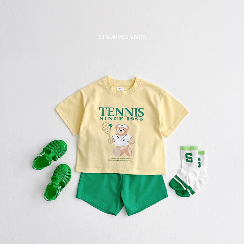 Vivid I - Korean Children Fashion - #todddlerfashion - Tennis Top Bottom Set - 6