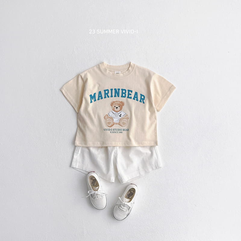 Vivid I - Korean Children Fashion - #toddlerclothing - Marine Bear Top Bottom Set - 10