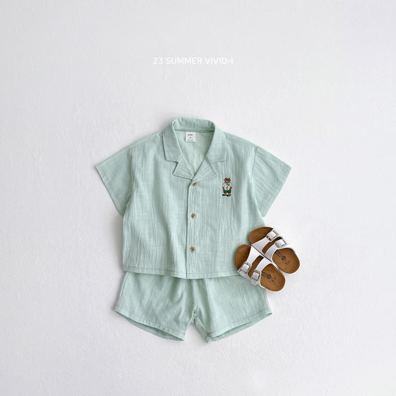 Vivid I - Korean Children Fashion - #toddlerclothing - Shirt Top Bottom Set - 3