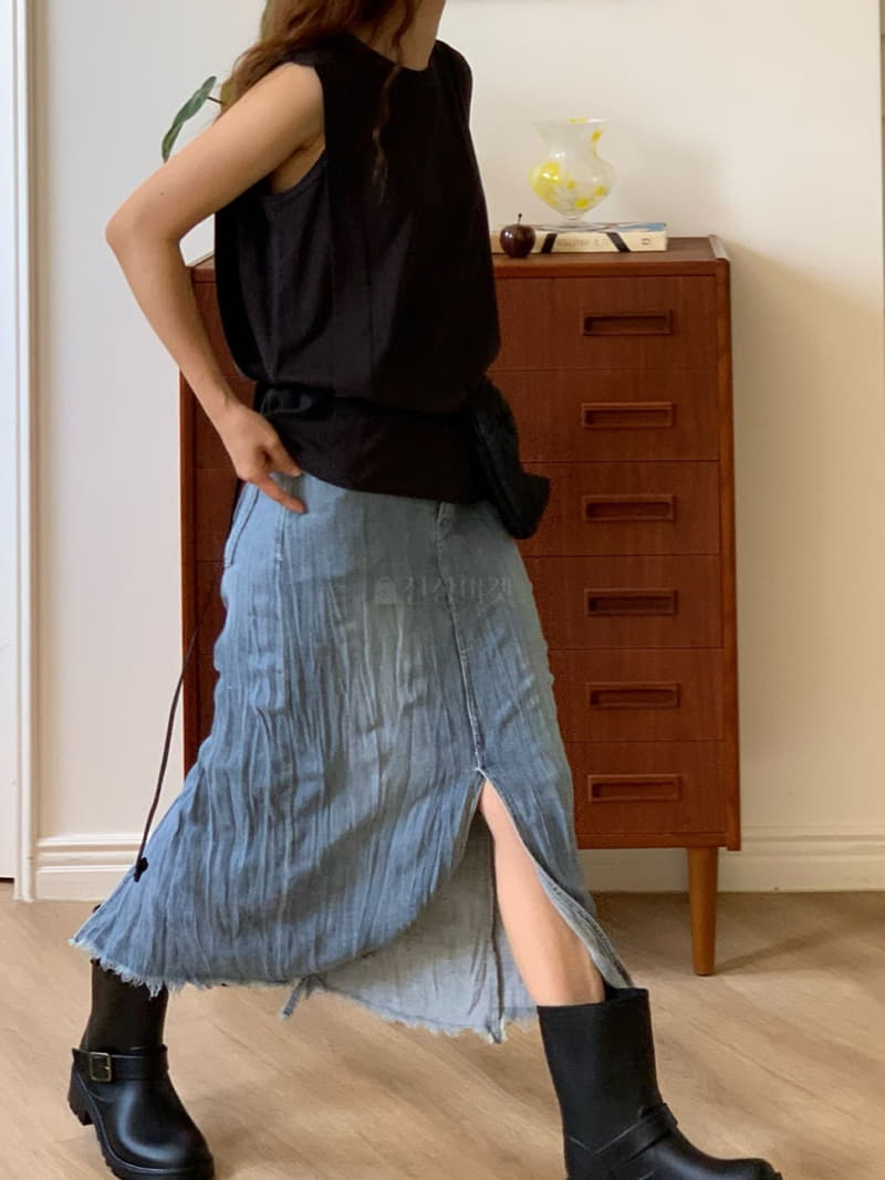 Vivie L - Korean Women Fashion - #momslook - Linen Skirt - 2