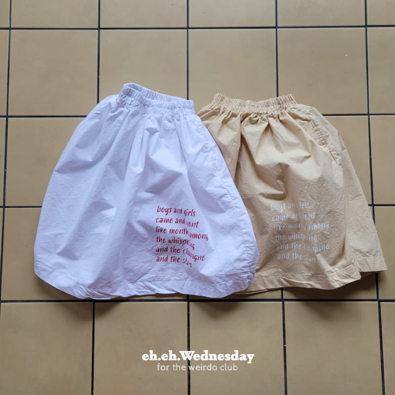 Wednesday - Korean Children Fashion - #childofig - Lettering Skirt