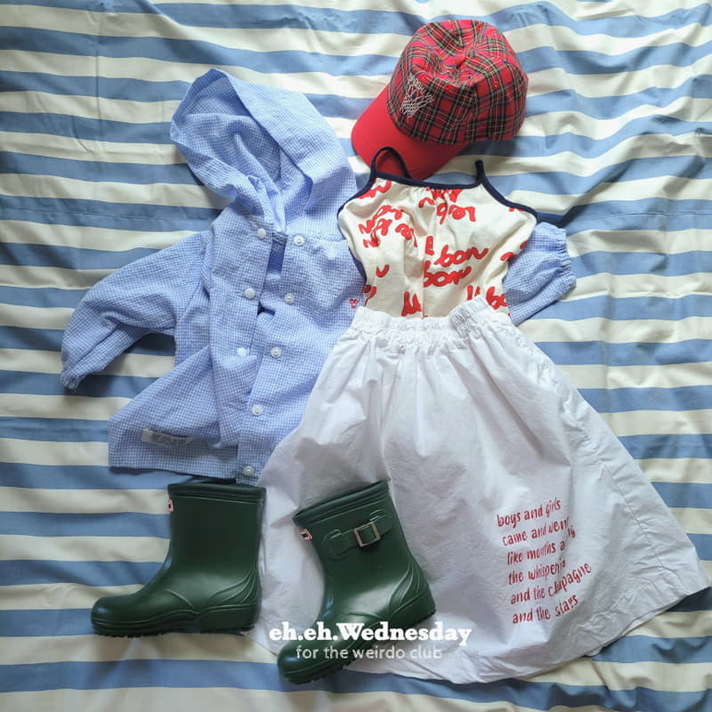 Wednesday - Korean Children Fashion - #childofig - Lettering Skirt - 2