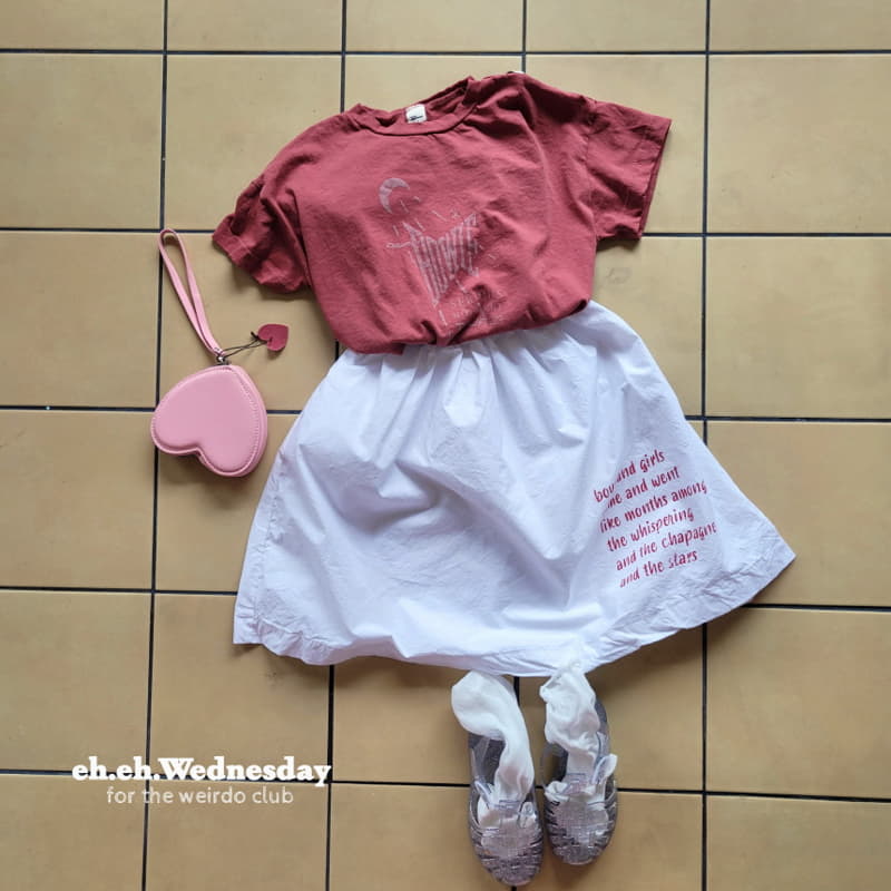 Wednesday - Korean Children Fashion - #discoveringself - Lettering Skirt - 5