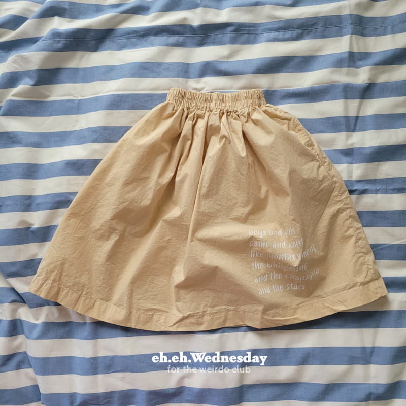 Wednesday - Korean Children Fashion - #fashionkids - Lettering Skirt - 6