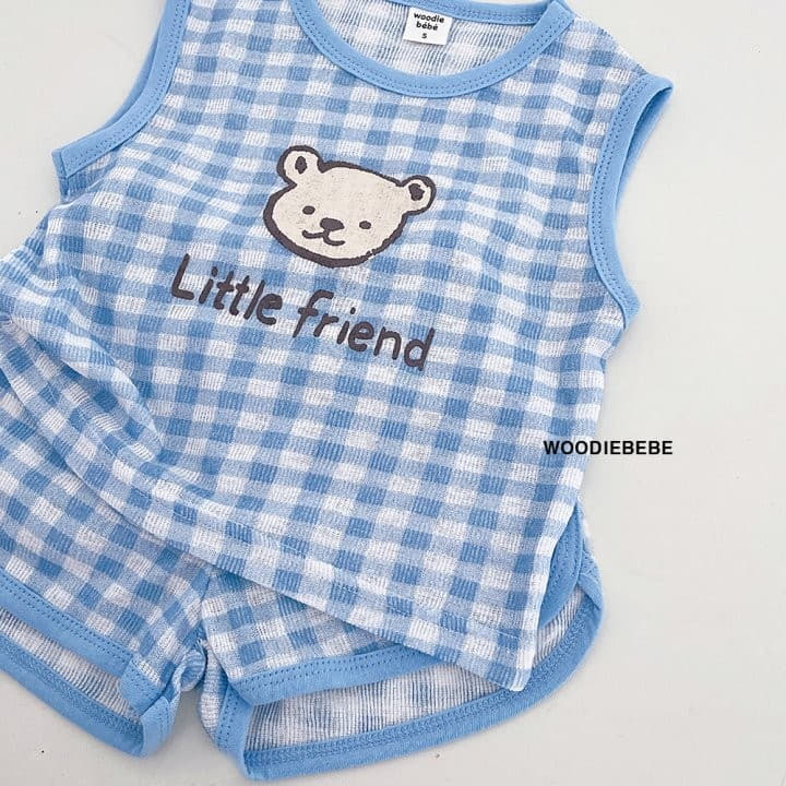 Woodie - Korean Children Fashion - #childofig - Little Bear Top Bottom Set - 2