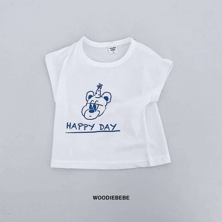 Woodie - Korean Children Fashion - #designkidswear - Happy Day Tee - 3