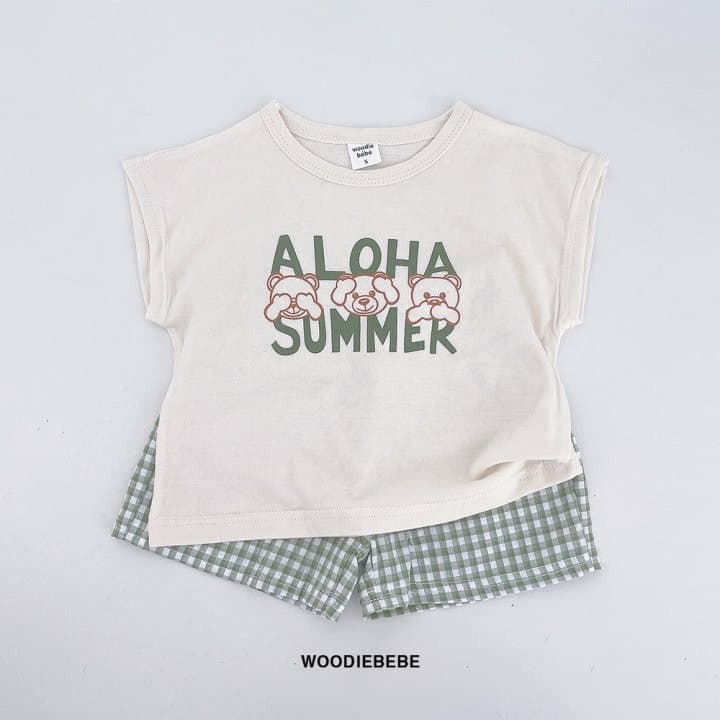 Woodie - Korean Children Fashion - #designkidswear - Hawaii Top Bottom Set - 2