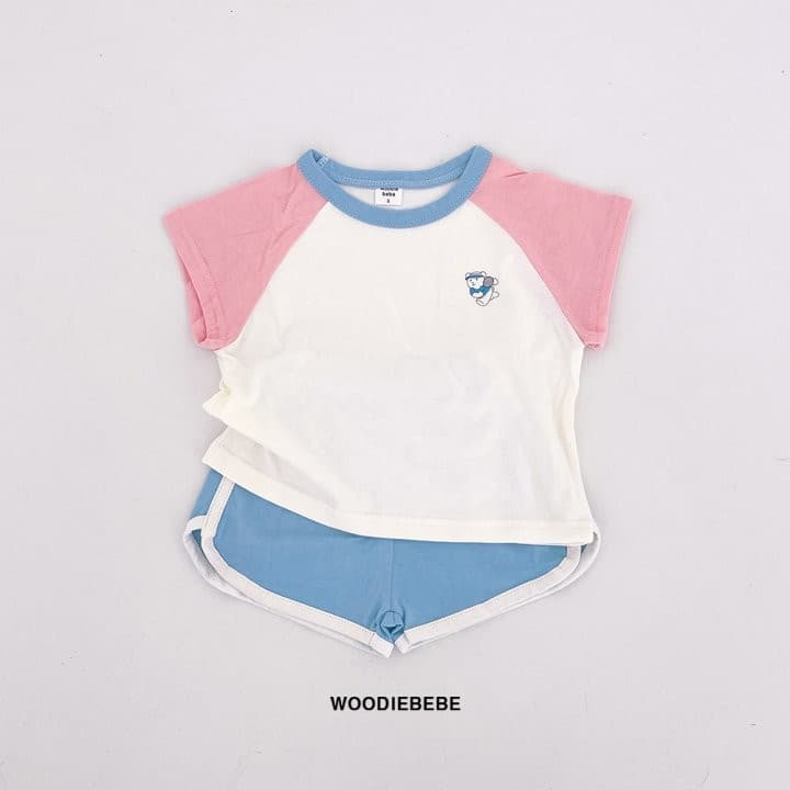 Woodie - Korean Children Fashion - #designkidswear - Racket Top Bottom Set - 4