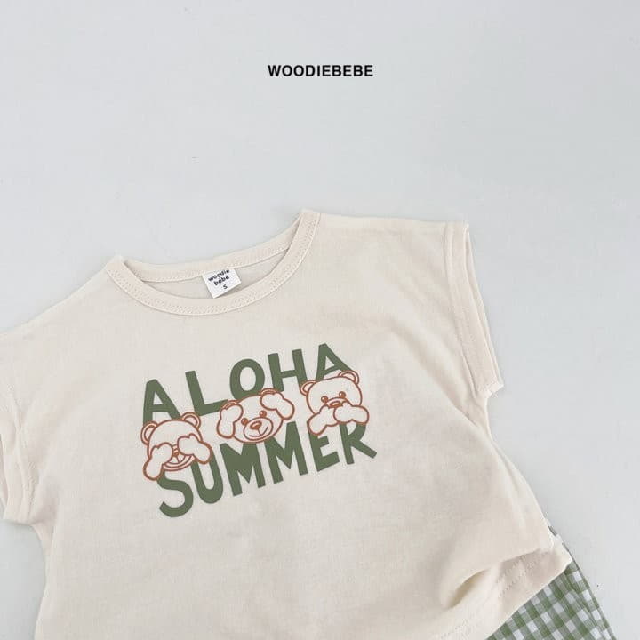 Woodie - Korean Children Fashion - #discoveringself - Hawaii Top Bottom Set - 3