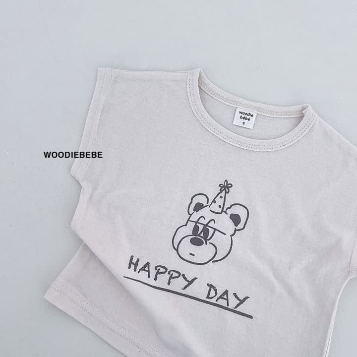 Woodie - Korean Children Fashion - #kidsshorts - Happy Day Tee - 6