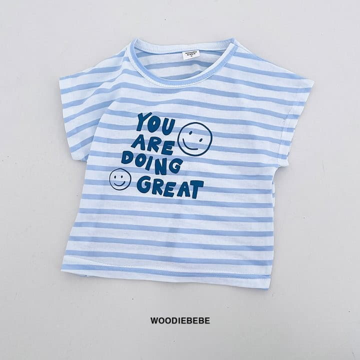 Woodie - Korean Children Fashion - #kidsshorts - Smile Tee - 5