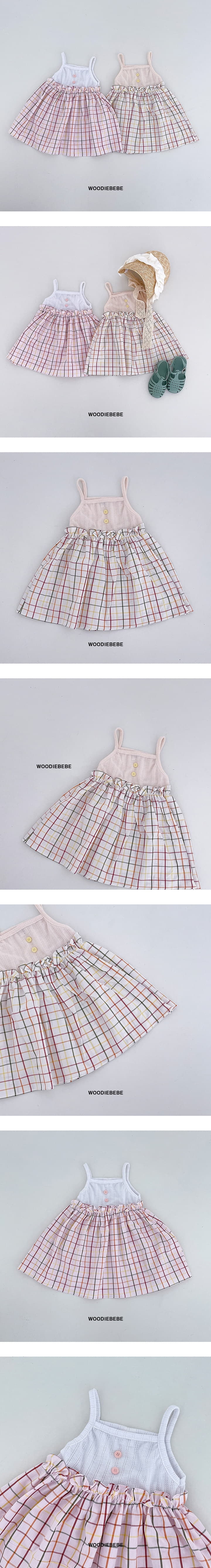 Woodie - Korean Children Fashion - #kidsstore - Check One-piece
