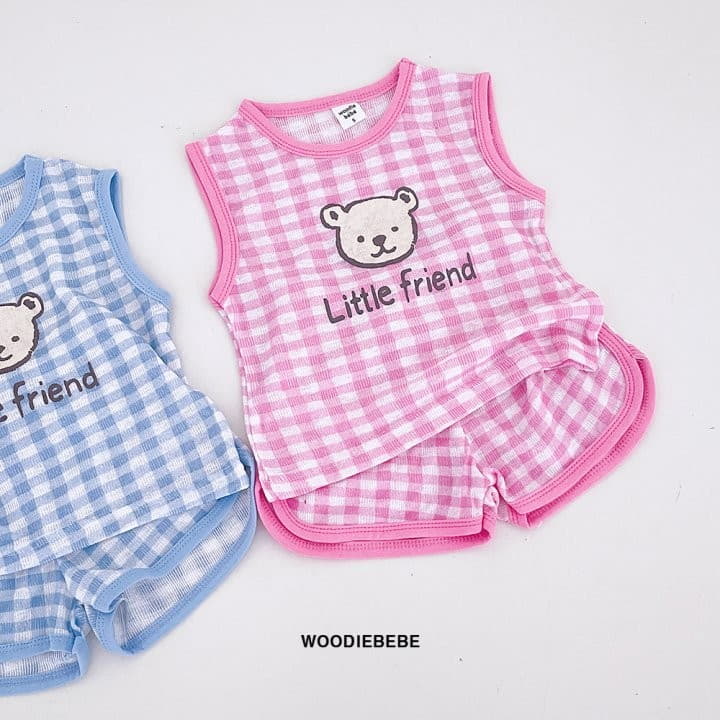 Woodie - Korean Children Fashion - #kidzfashiontrend - Little Bear Top Bottom Set - 9