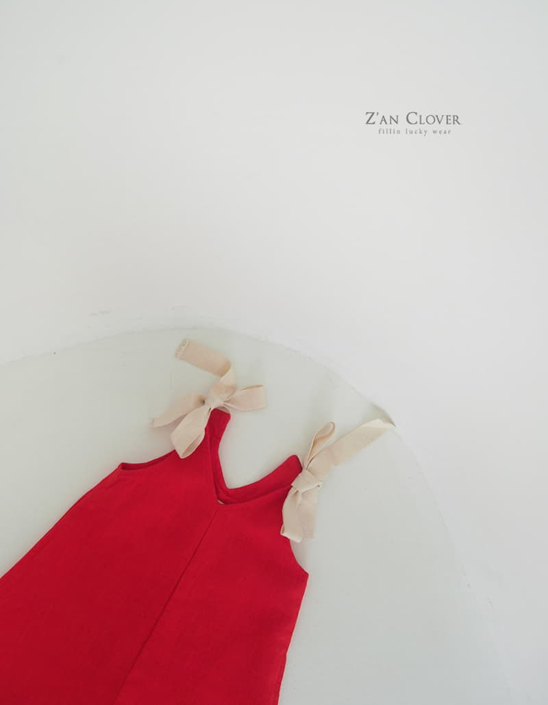 Zan Clover - Korean Children Fashion - #childofig - Ribbon Linen Bodysuit - 6