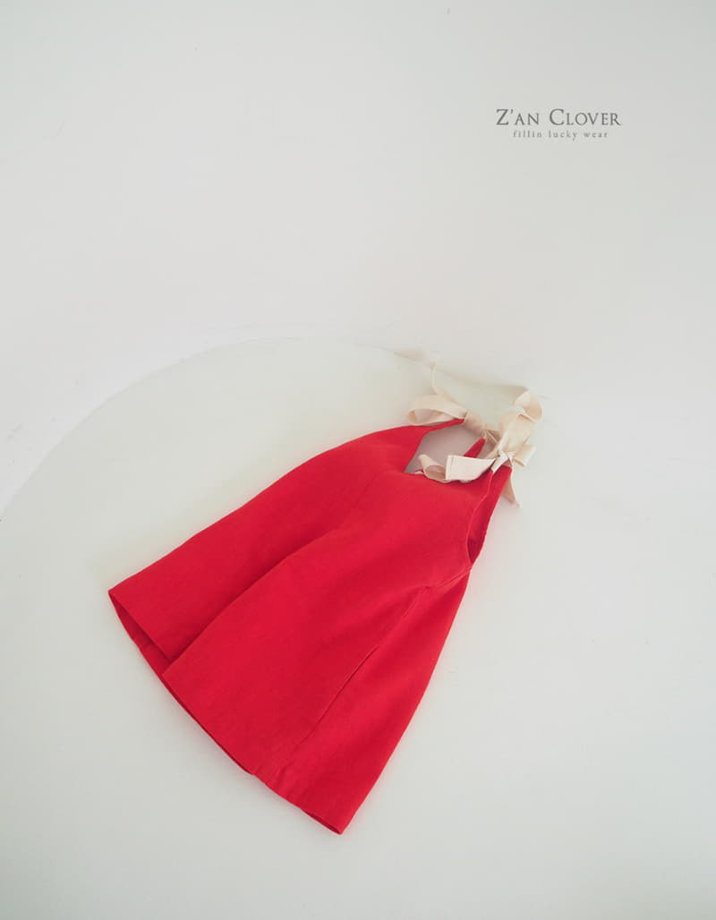Zan Clover - Korean Children Fashion - #childrensboutique - Ribbon Linen Bodysuit - 7