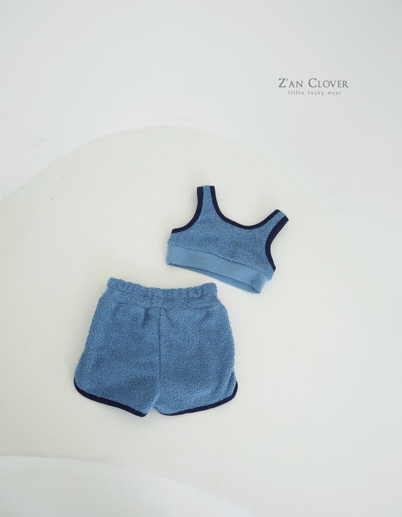 Zan Clover - Korean Children Fashion - #designkidswear - Towel Top Bottom Set - 6