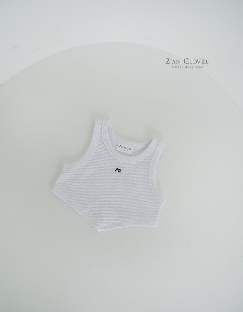 Zan Clover - Korean Children Fashion - #designkidswear - Rib Unbal Sleeveless