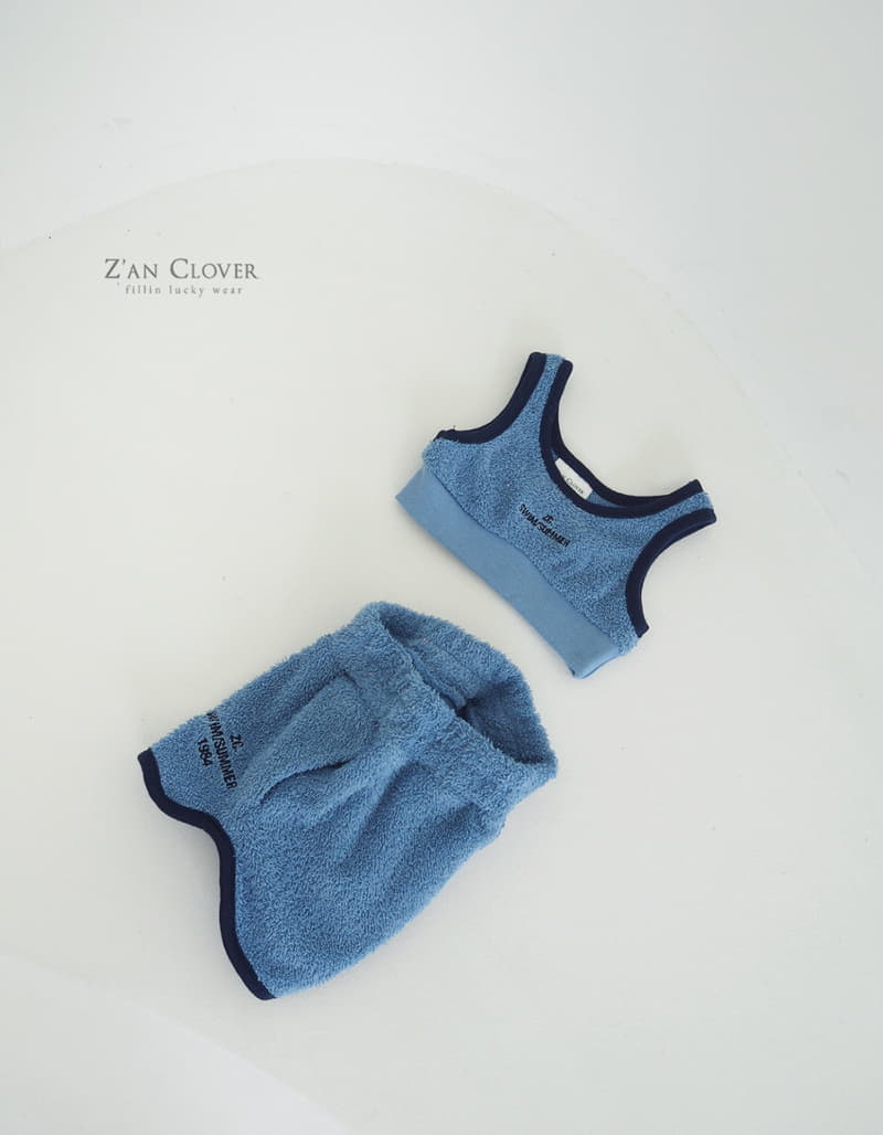 Zan Clover - Korean Children Fashion - #discoveringself - Towel Top Bottom Set - 7
