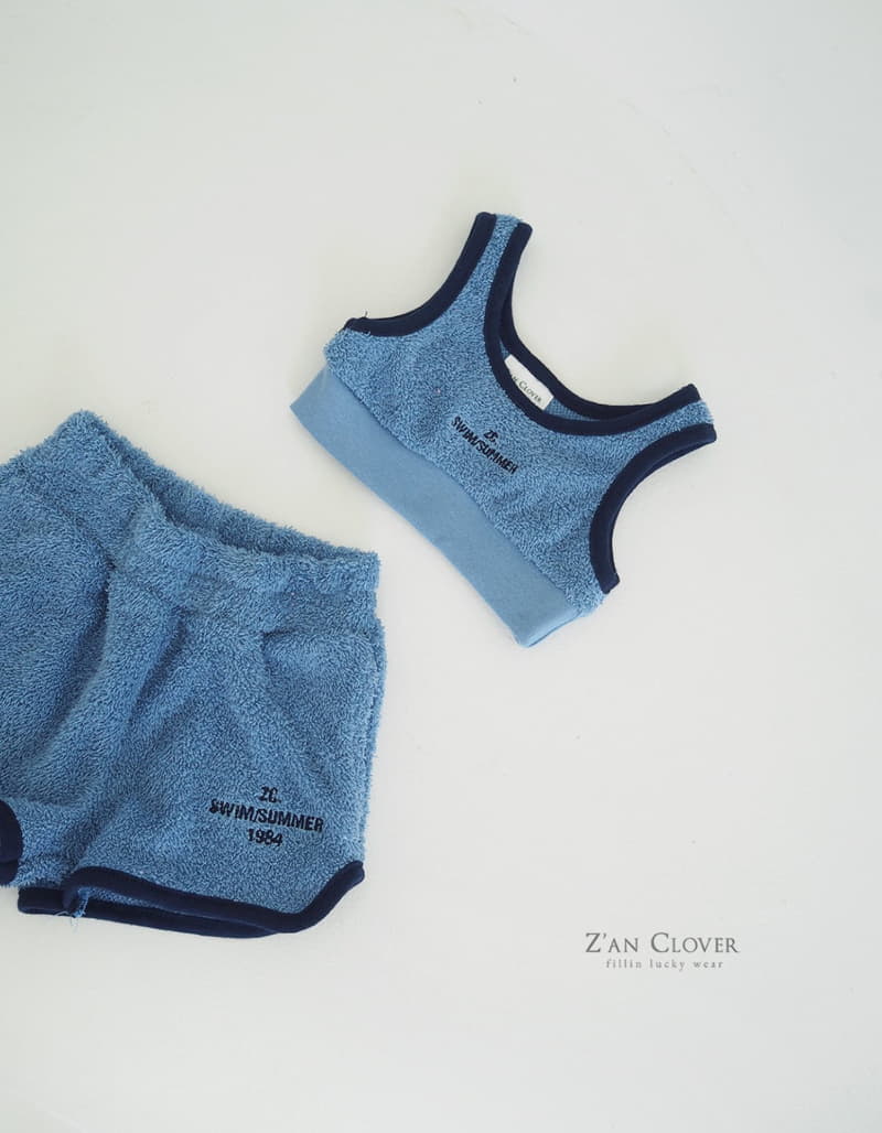Zan Clover - Korean Children Fashion - #fashionkids - Towel Top Bottom Set - 8