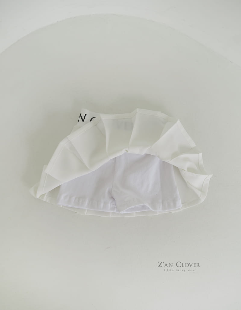 Zan Clover - Korean Children Fashion - #kidsshorts - Banding Pleats Skirt - 5