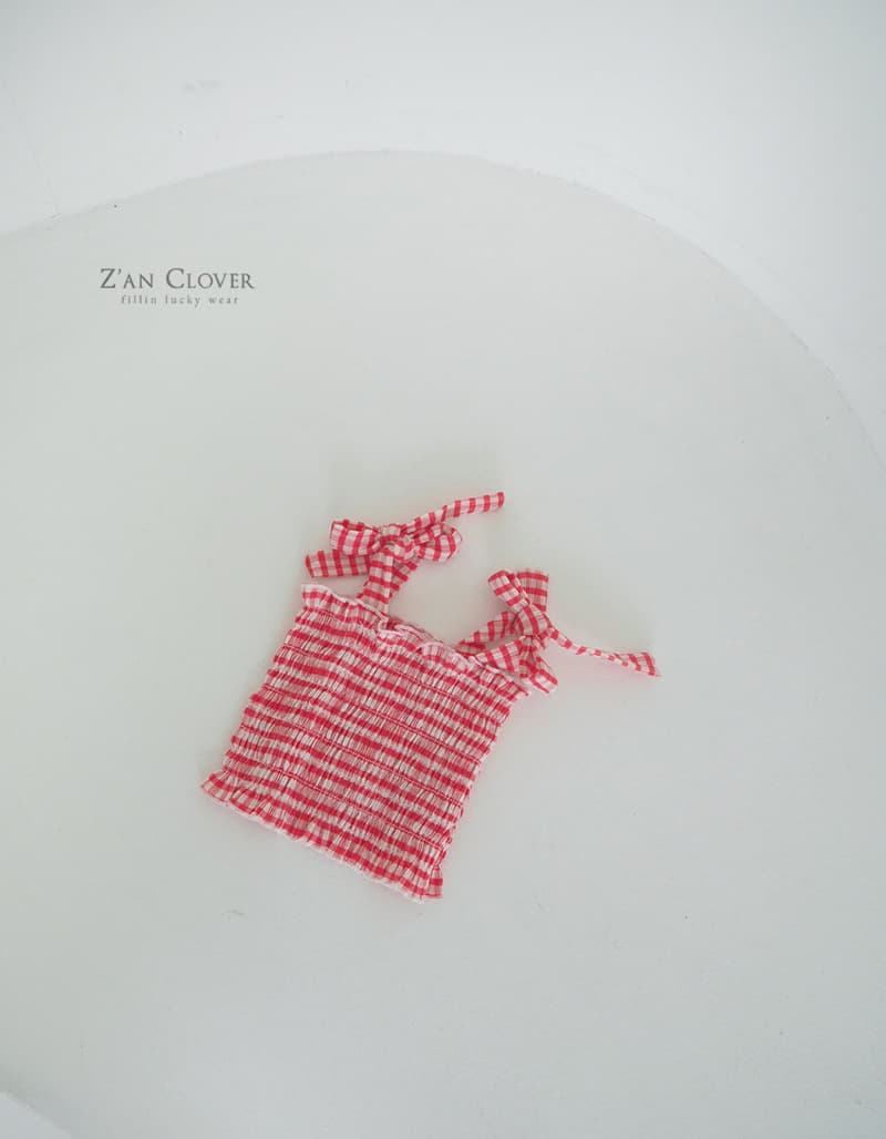Zan Clover - Korean Children Fashion - #kidsshorts - Gobang Check Top