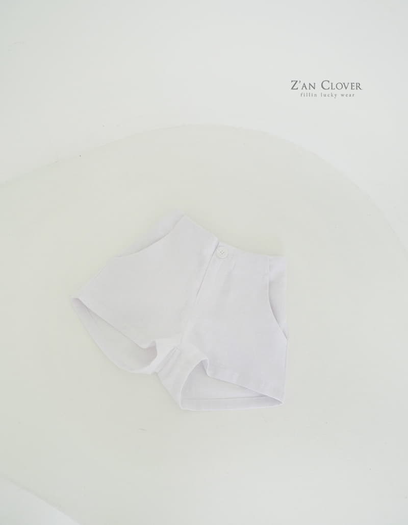 Zan Clover - Korean Children Fashion - #kidsstore - Linen Shorts - 5