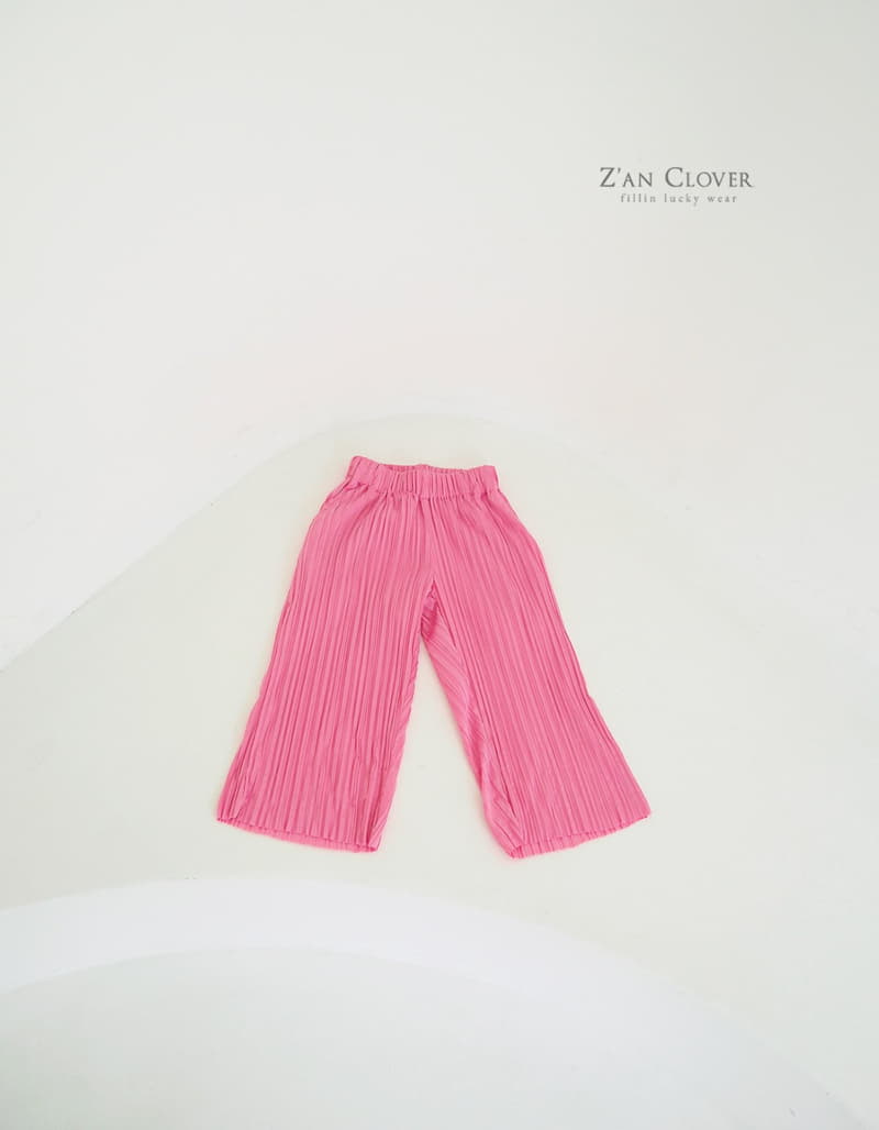 Zan Clover - Korean Children Fashion - #kidsstore - Wide Pleats Pants - 2
