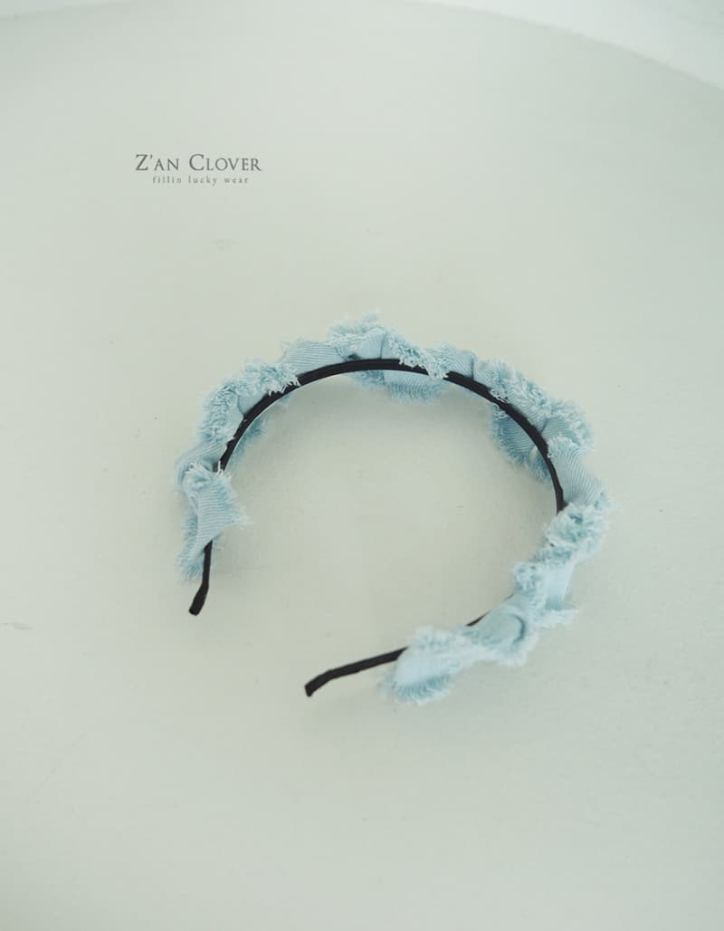Zan Clover - Korean Children Fashion - #kidzfashiontrend - Denim Twist Hairband - 3