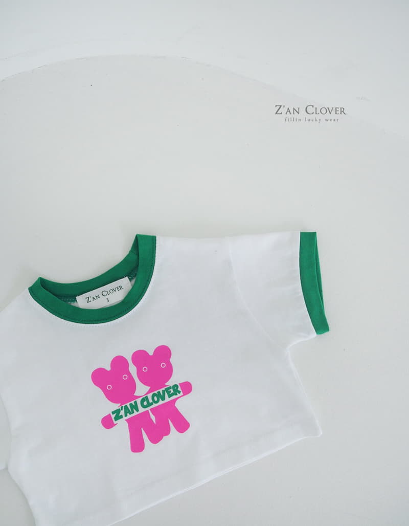 Zan Clover - Korean Children Fashion - #magicofchildhood - Pink Bear Tee - 3