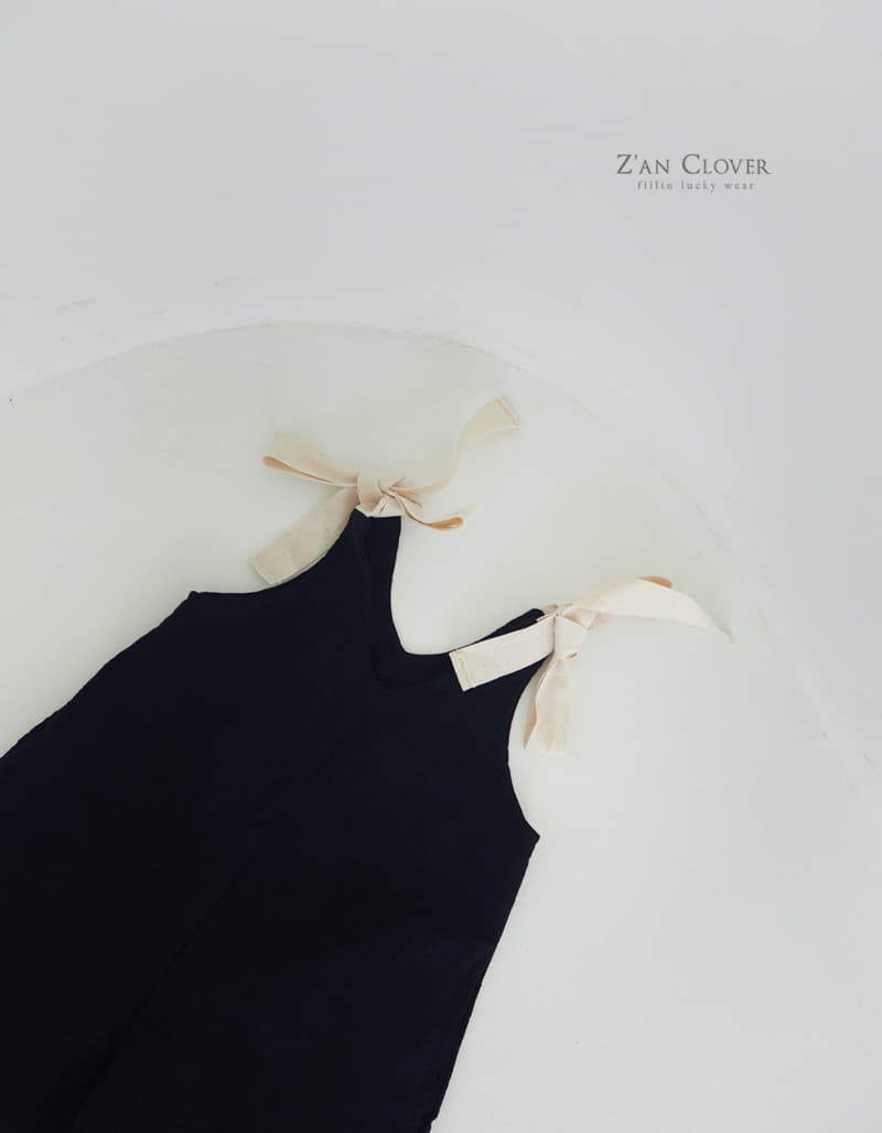 Zan Clover - Korean Children Fashion - #minifashionista - Ribbon Linen Bodysuit - 3