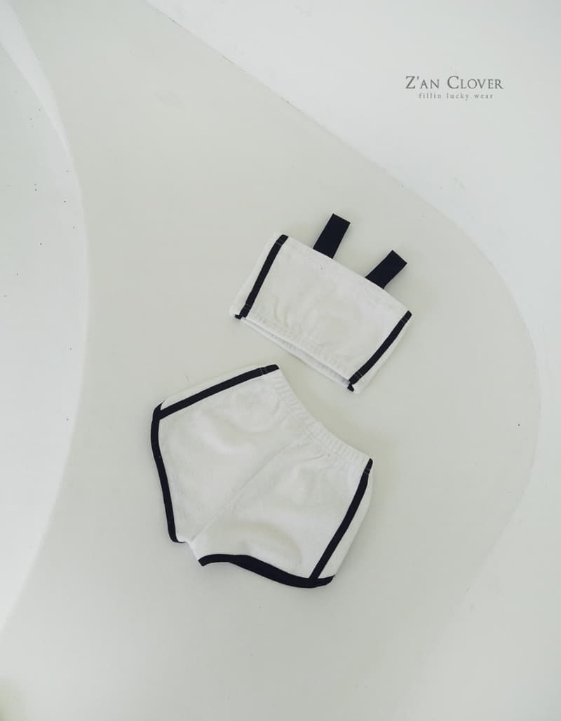 Zan Clover - Korean Children Fashion - #minifashionista - 12 Towel Tube Top Bootom Set - 2