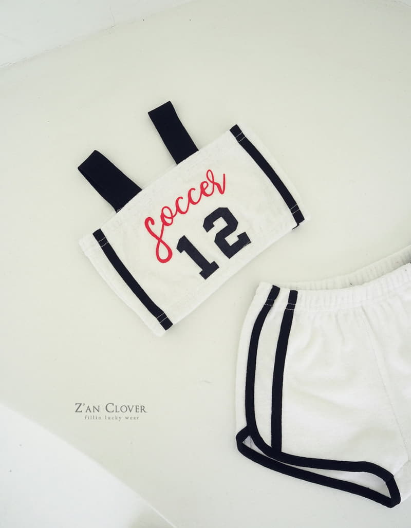 Zan Clover - Korean Children Fashion - #prettylittlegirls - 12 Towel Tube Top Bootom Set - 3
