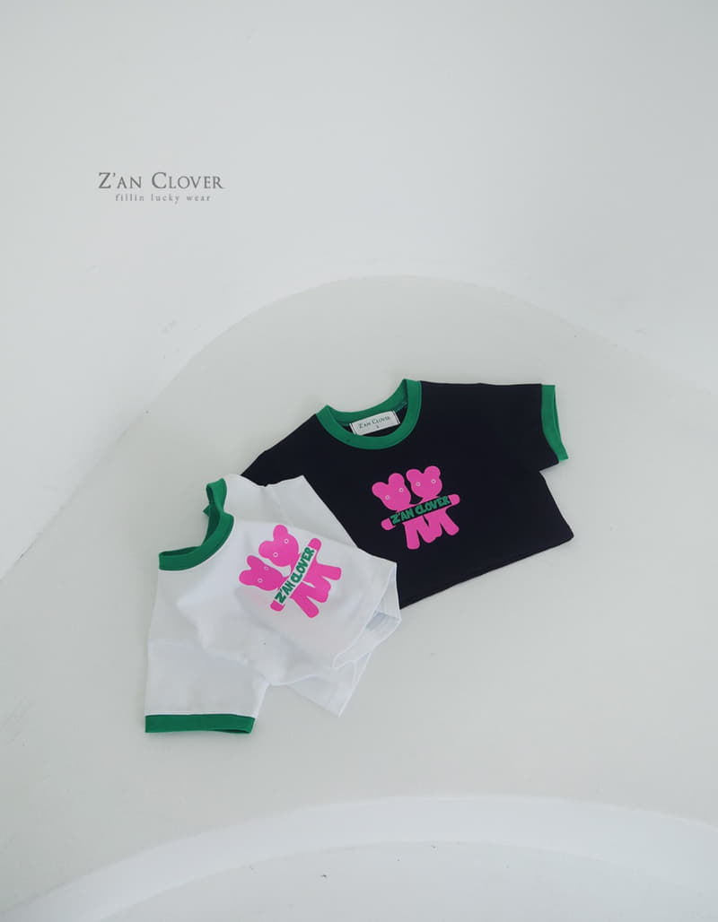 Zan Clover - Korean Children Fashion - #stylishchildhood - Pink Bear Tee - 8
