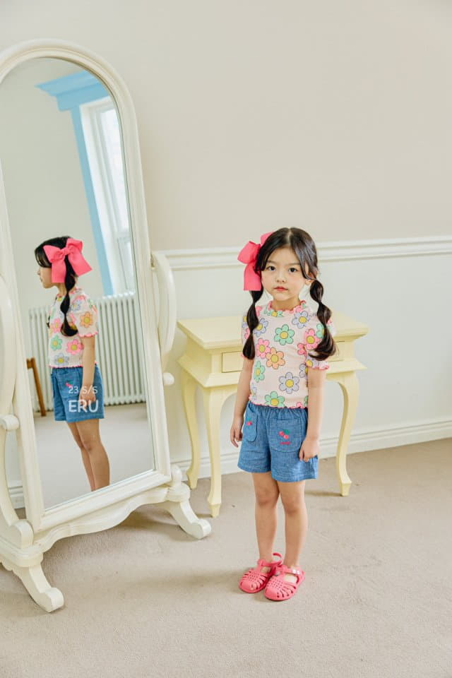 e.ru - Korean Children Fashion - #Kfashion4kids - Denim Cherry Pants