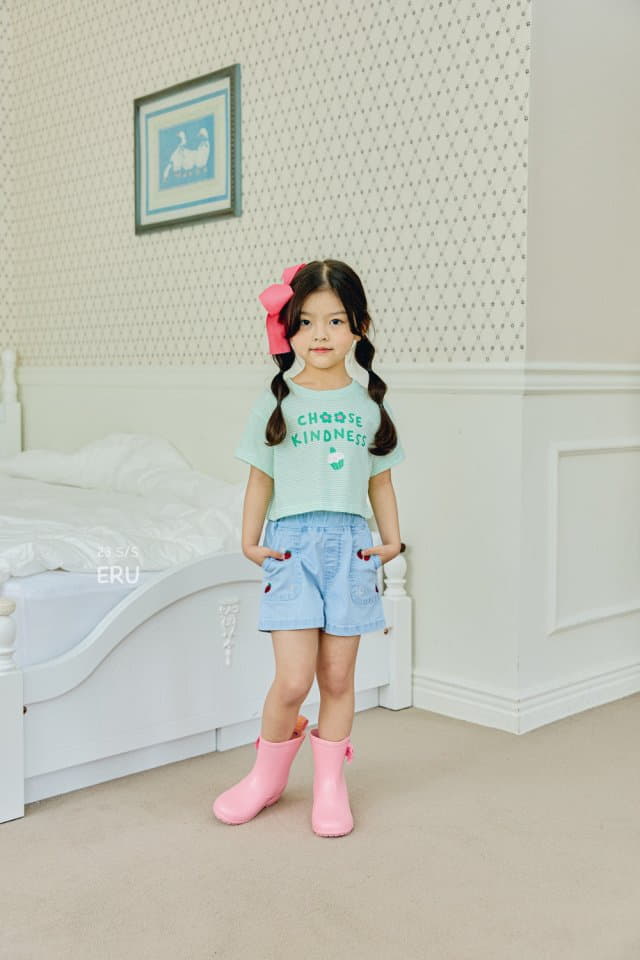 e.ru - Korean Children Fashion - #kidsshorts - Choco Crop Tee - 2