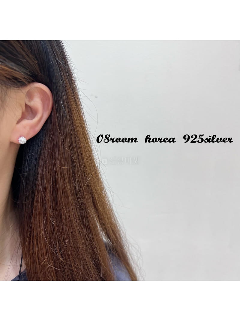 08 Room - Korean Women Fashion - #womensfashion - Silver Earring 1424 - 4