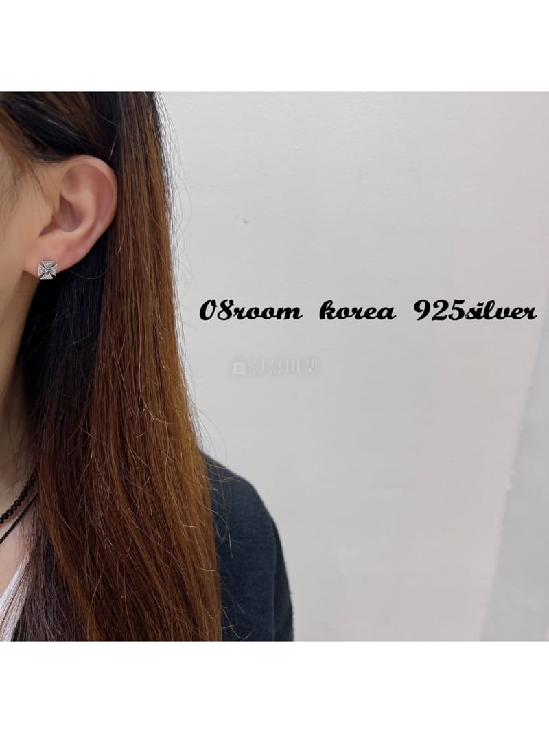 08 Room - Korean Women Fashion - #womensfashion - Silver Earring 1422 - 4