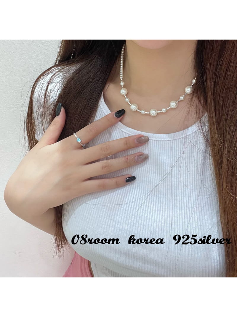 08 Room - Korean Women Fashion - #vintageinspired - Silver Necklace 1455 - 3