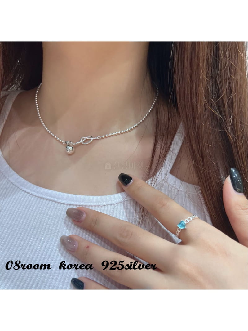 08 Room - Korean Women Fashion - #vintagekidsstyle - Silver Necklace 1454 - 3