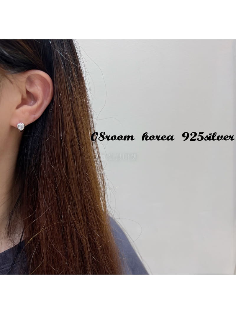 08 Room - Korean Women Fashion - #womensfashion - Silver Earring 1426 - 3