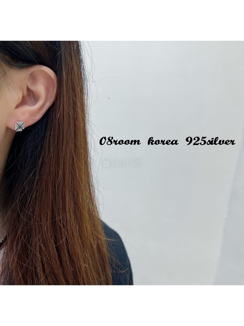 08 Room - Korean Women Fashion - #womensfashion - Silver Earring 1422 - 5
