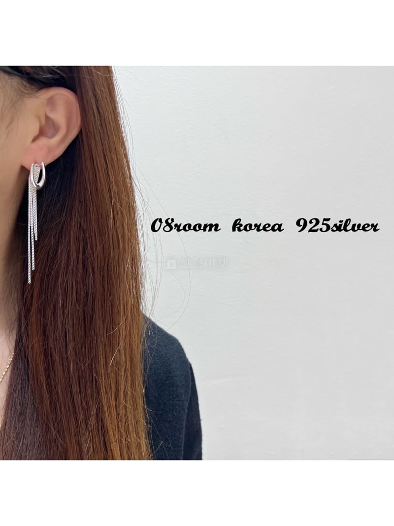08 Room - Korean Women Fashion - #womensfashion - Silver Earring 1403